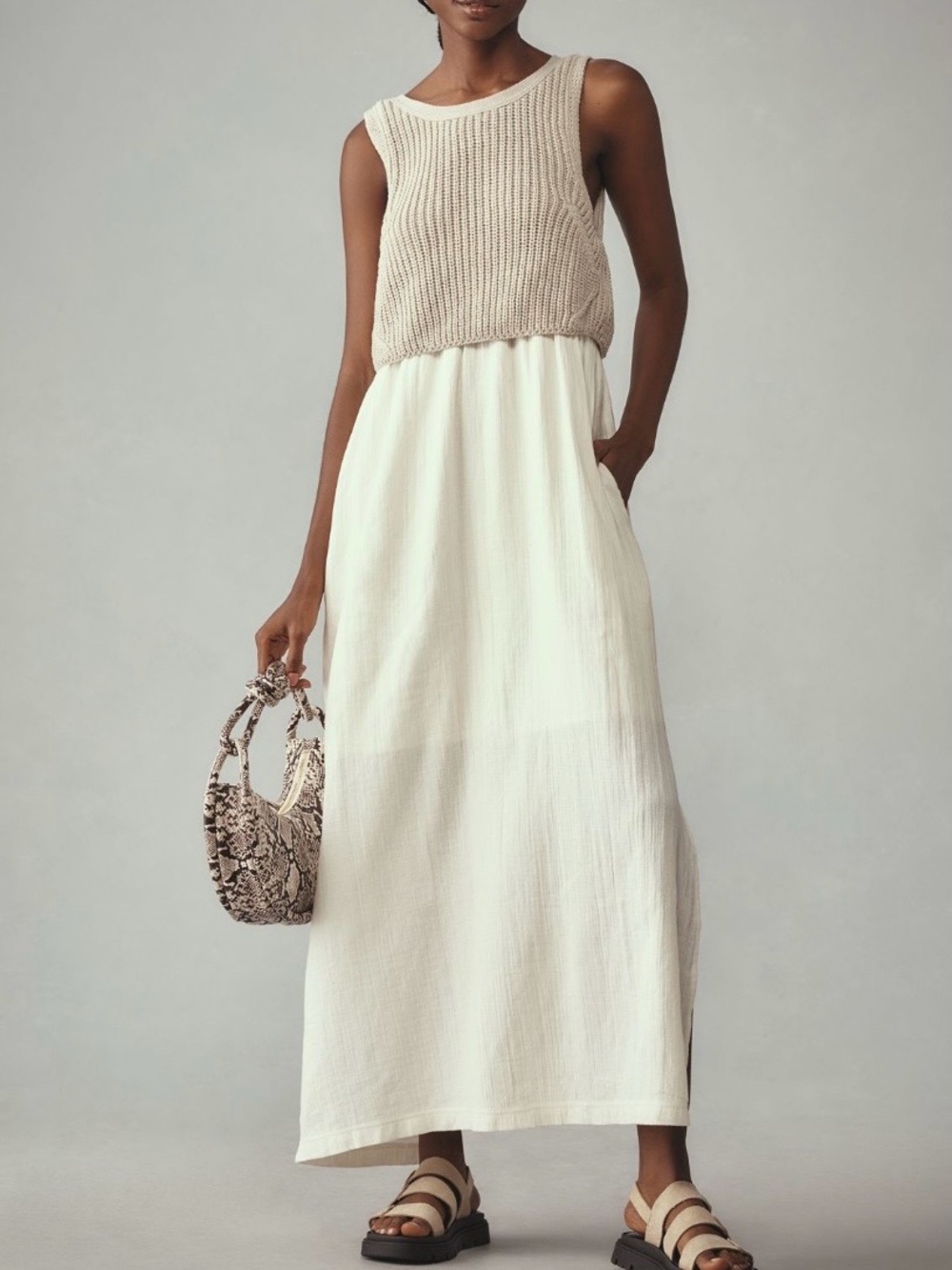 Anthropologie by Moth maxi dress medium petite